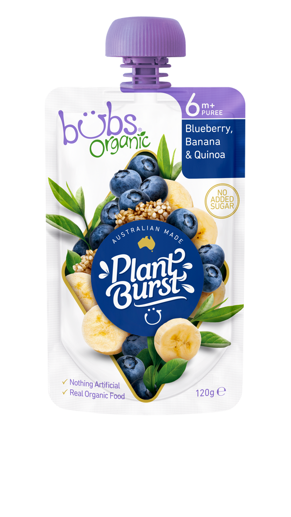 Bubs® Organic Blueberry, Banana and Quinoa