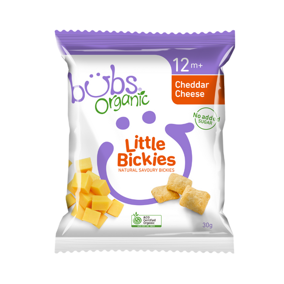 Bubs Organic® Little Bickies Cheddar Cheese