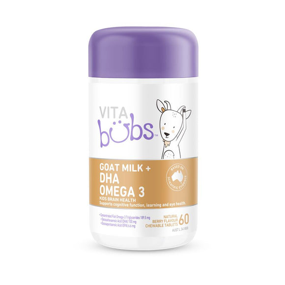 Vita Bubs™ Goat Milk + DHA, 60 Chewables