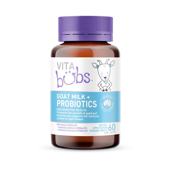 Vita Bubs™ Goat Milk + Probiotics, 60 Chewables