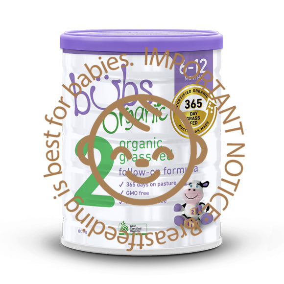 Amazon.com: Bubs Organic Grass Fed Follow-On Formula Stage 2