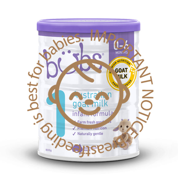Bubs® Australian Goat Milk Infant Formula Stage – Bubs Singapore